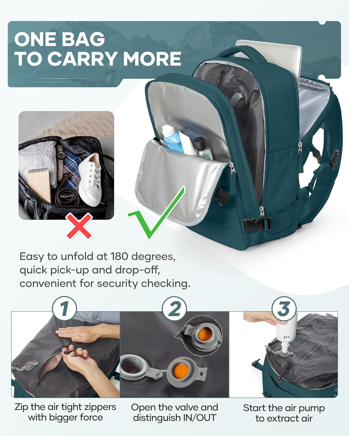 Large Capacity Travel Luggage Bag