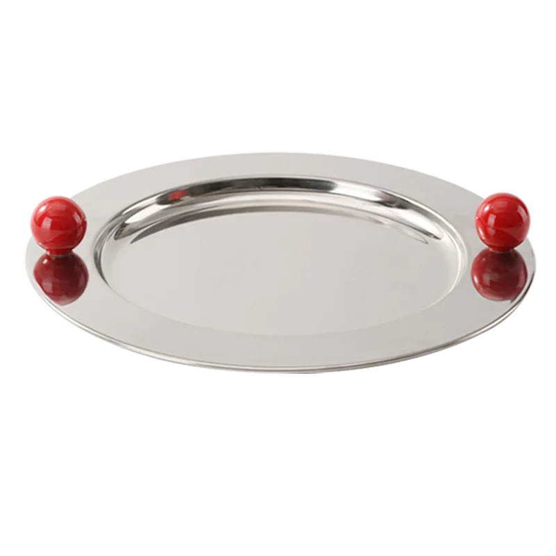 Orb-Handled Serving Plate