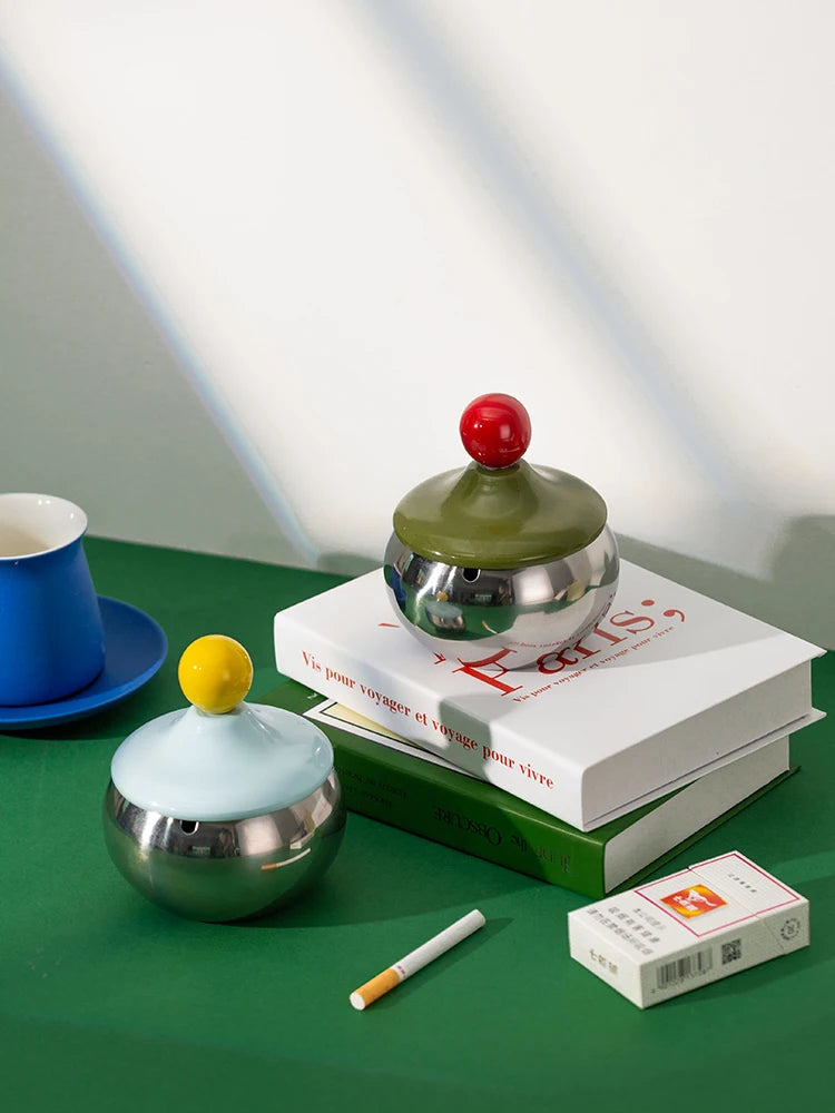 Dome Lidded Ashtray & Storage