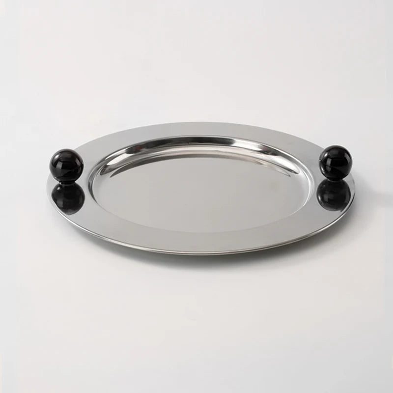 Orb-Handled Serving Plate