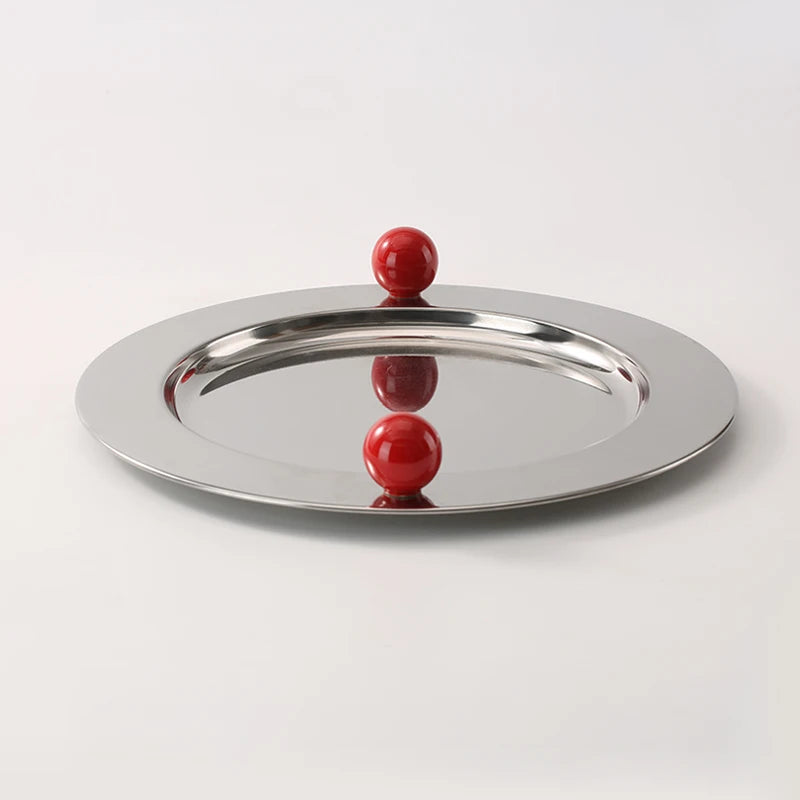 Orb-Handled Serving Plate