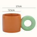 Ring-Handle Ceramic Mug