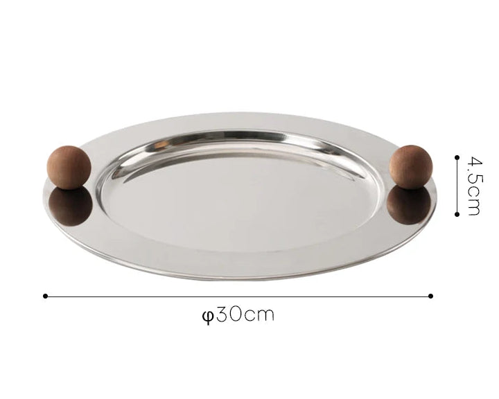 Orb-Handled Serving Plate