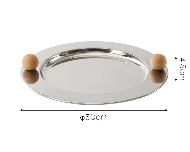 Orb-Handled Serving Plate