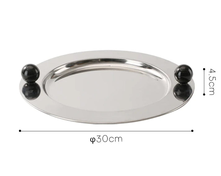 Orb-Handled Serving Plate