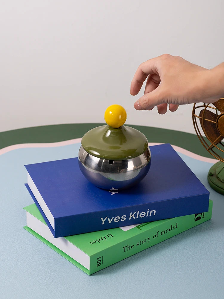 Dome Lidded Ashtray & Storage